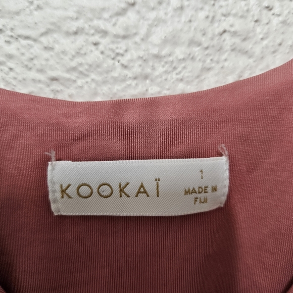Kookai Size 1 Women's Bodysuit Onepiece Peach - Picture 4 of 7